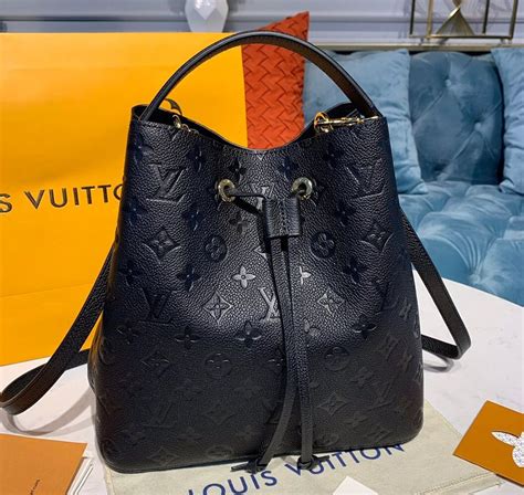 louis vuitton monogram neonoe mm black|louis vuitton neonoe black.